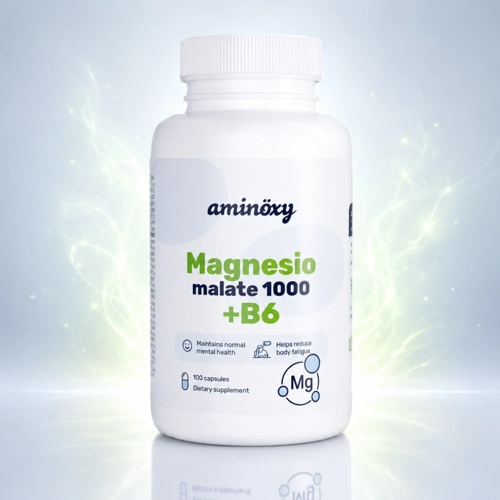 Magnesio Malate 1000 + B6 – horčík malát pre energiu, svaly a nervový systém