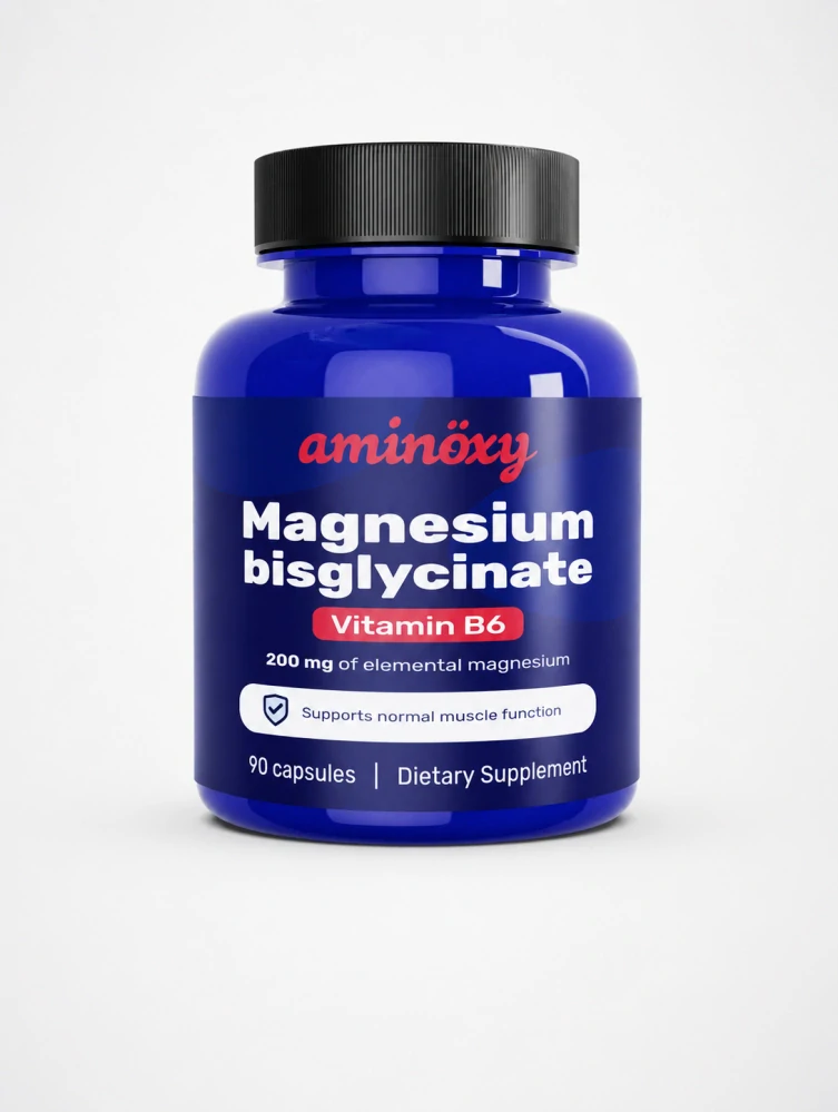 Magnesium Bisglycinate + B6 90 kapsúl – horčík pre aktívny deň a regeneráciu