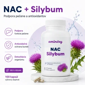 NAC + Silybum – podpora pečene a antioxidantov