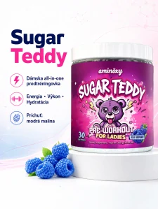 Sugar Teddy – dámska predtréningovka s príchuťou modrej maliny