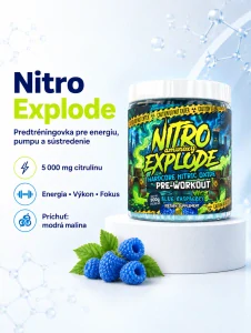 Nitro Explode – predtréningovka pre maximálnu pumpu, 300 g