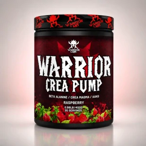 Warrior CREA PUMP 400 g – predtréningový doplnok bez kofeínu, malina