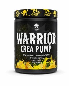 Warrior CREA PUMP 400 g – predtréningový doplnok bez kofeínu, citrus