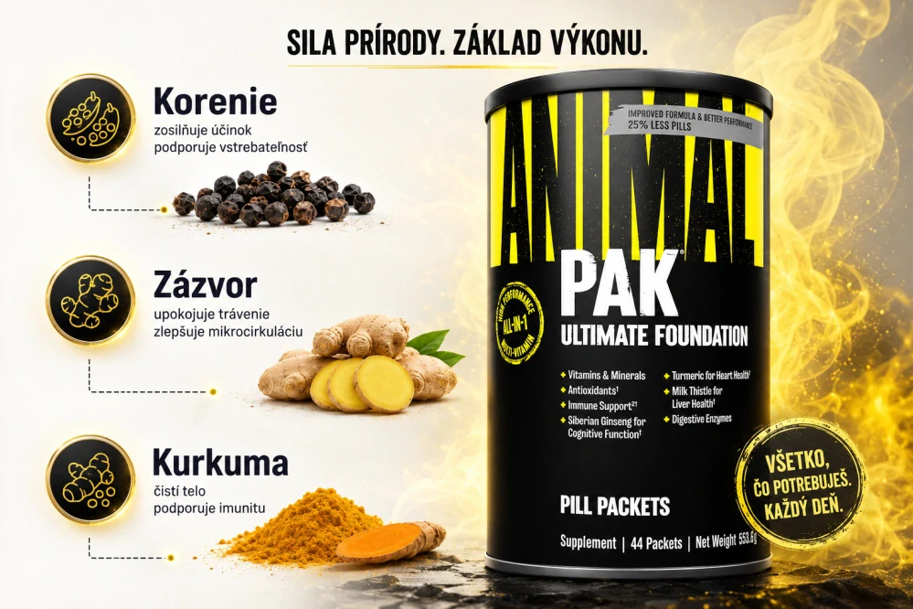 Animal Pak Universal Nutrition – komplexná športová výživa, 44 sáčkov