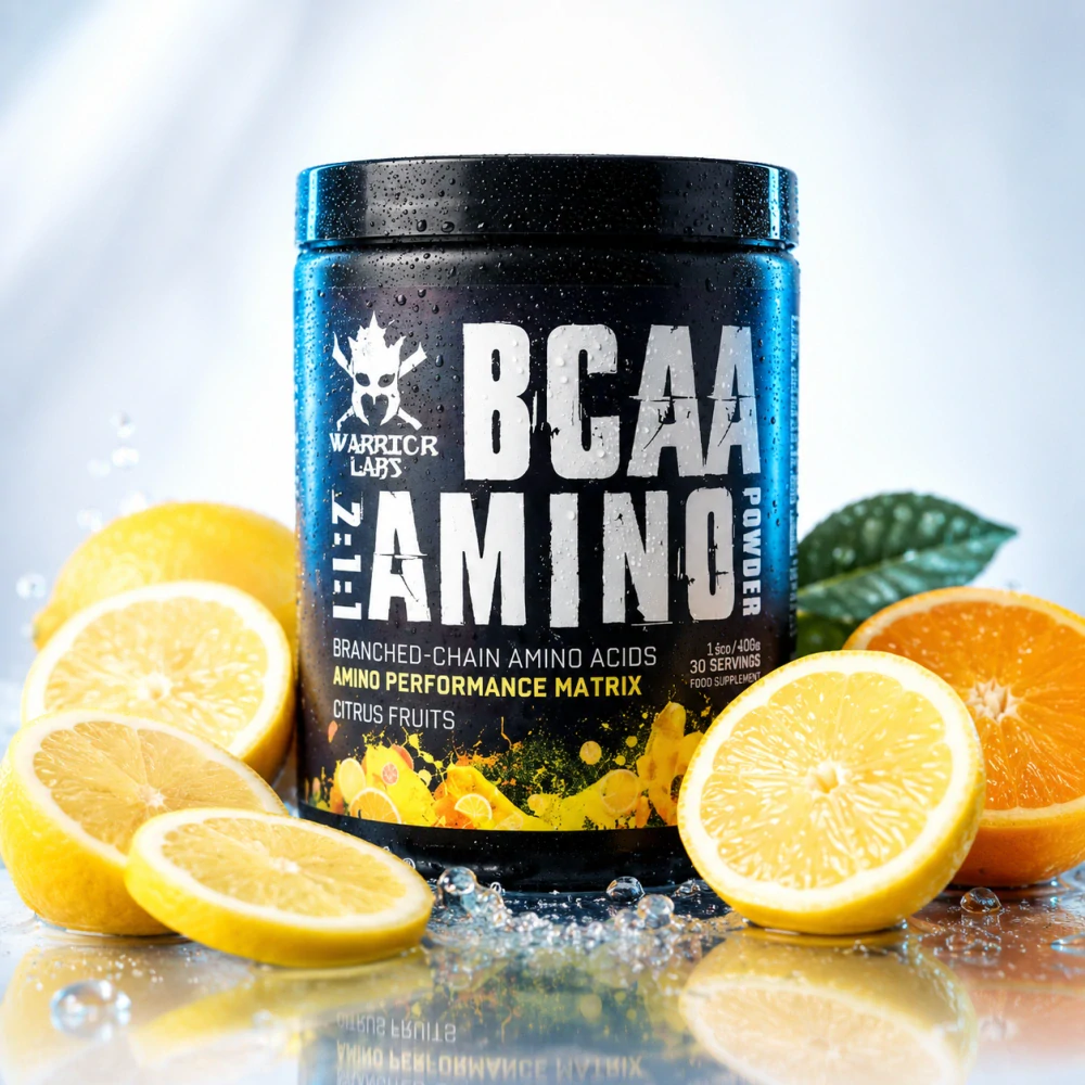 BCAA Amino Powder – aminokyseliny pre regeneráciu, citrusové plody