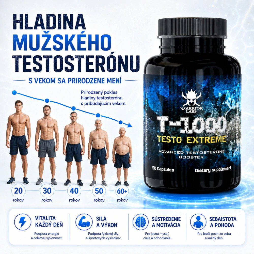 T-1000 Testo Extreme – komplex pre mužskú vitalitu, silu a výkon