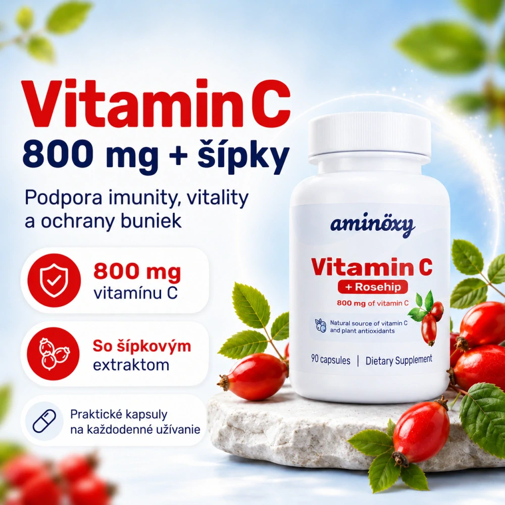 Vitamin C 800 mg + šípky