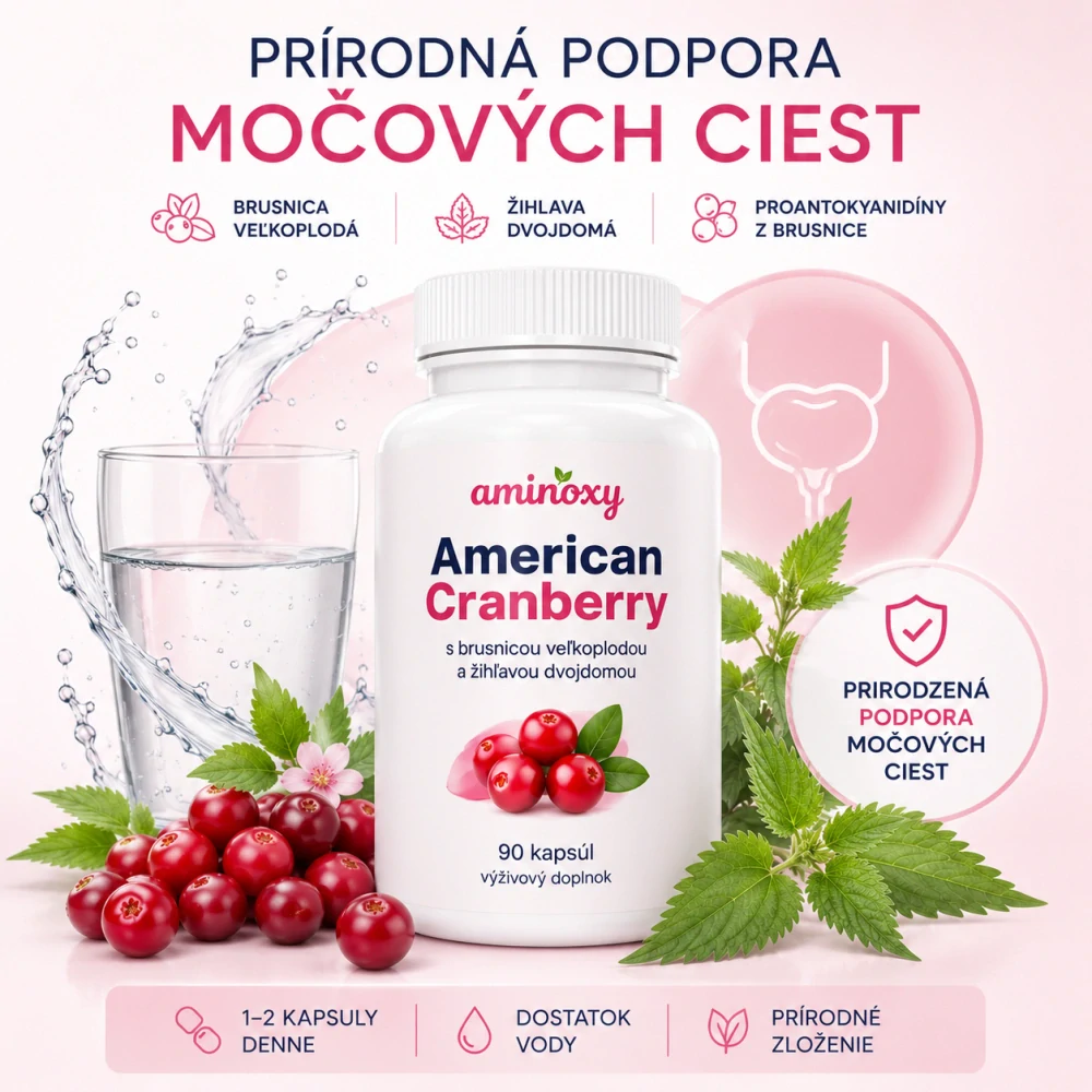 American Cranberry – americká brusnica na močové cesty 90 kapsúl