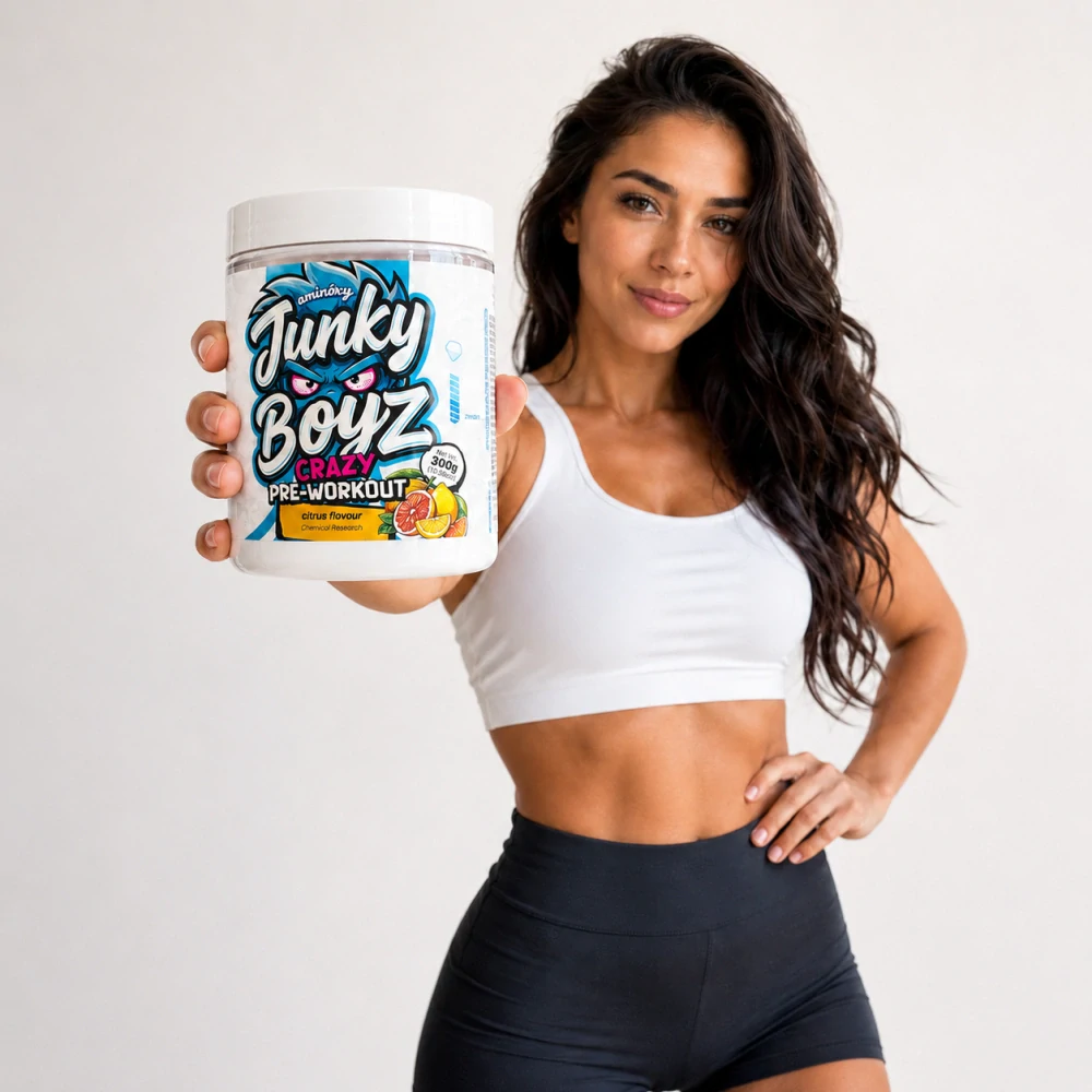 Junky Boyz – predtréningový komplex s kreatínom, príchuť citrusové plody