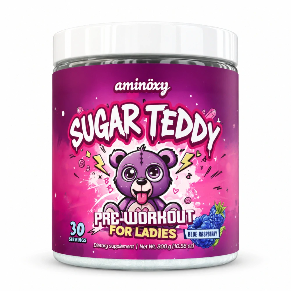 Sugar Teddy – dámska predtréningovka, modrá malina