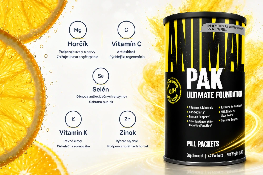 Animal Pak Universal Nutrition – komplexná športová výživa, 44 sáčkov